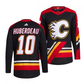 Calgary Flames Trikot Jonathan Huberdeau 10 Adidas 2022-23 Schwarz Reverse Retro 2.0 Authentic - Herren